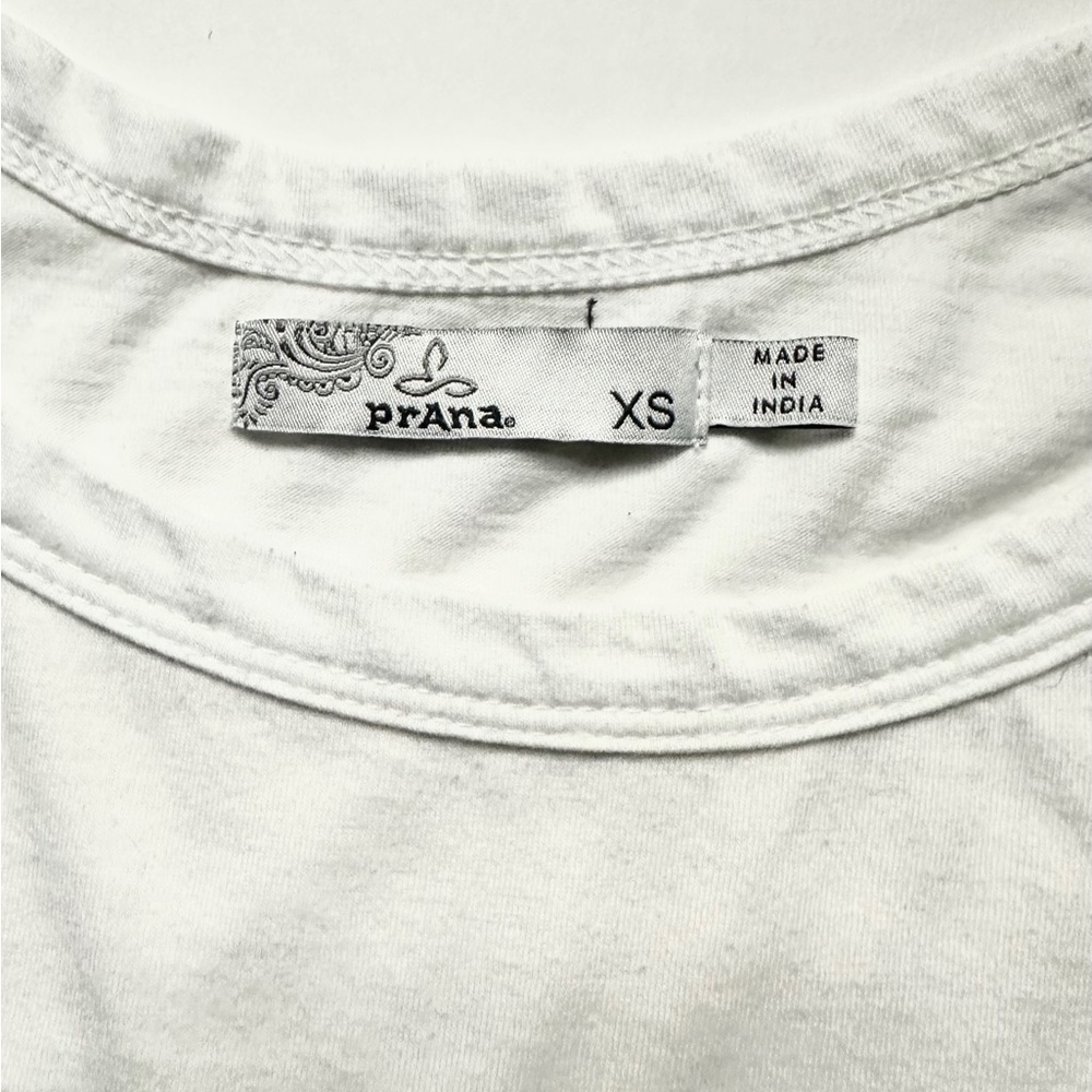 PrAna Alisana top with lace inset sleeves white size XS - Picture 5 of 10